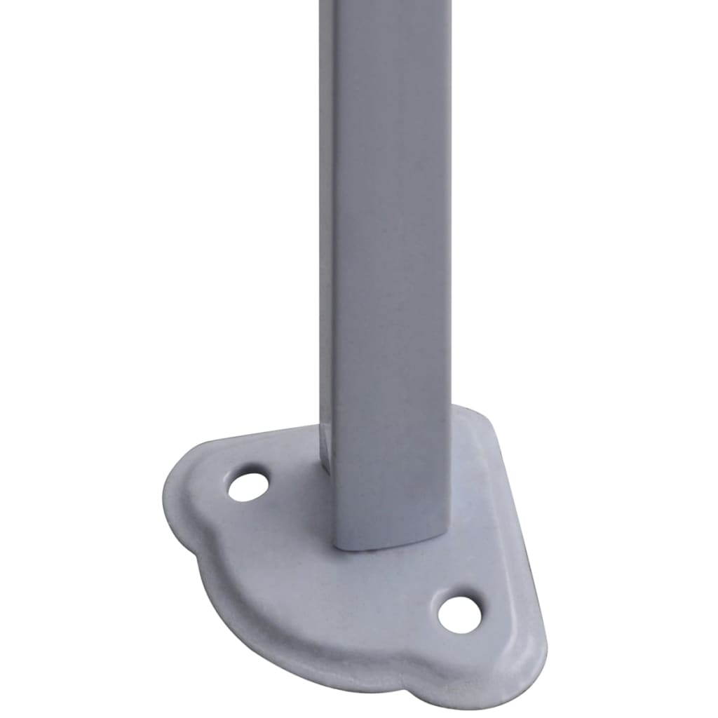 vidaXL Faltzelt mit 2 Wänden 291x291x315 cm Cremeweiß