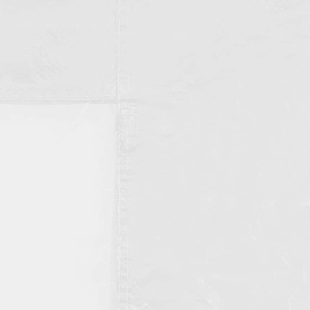 vidaXL Partyzelt-Seitenwände 2 Stück mit Fenster PE Weiß