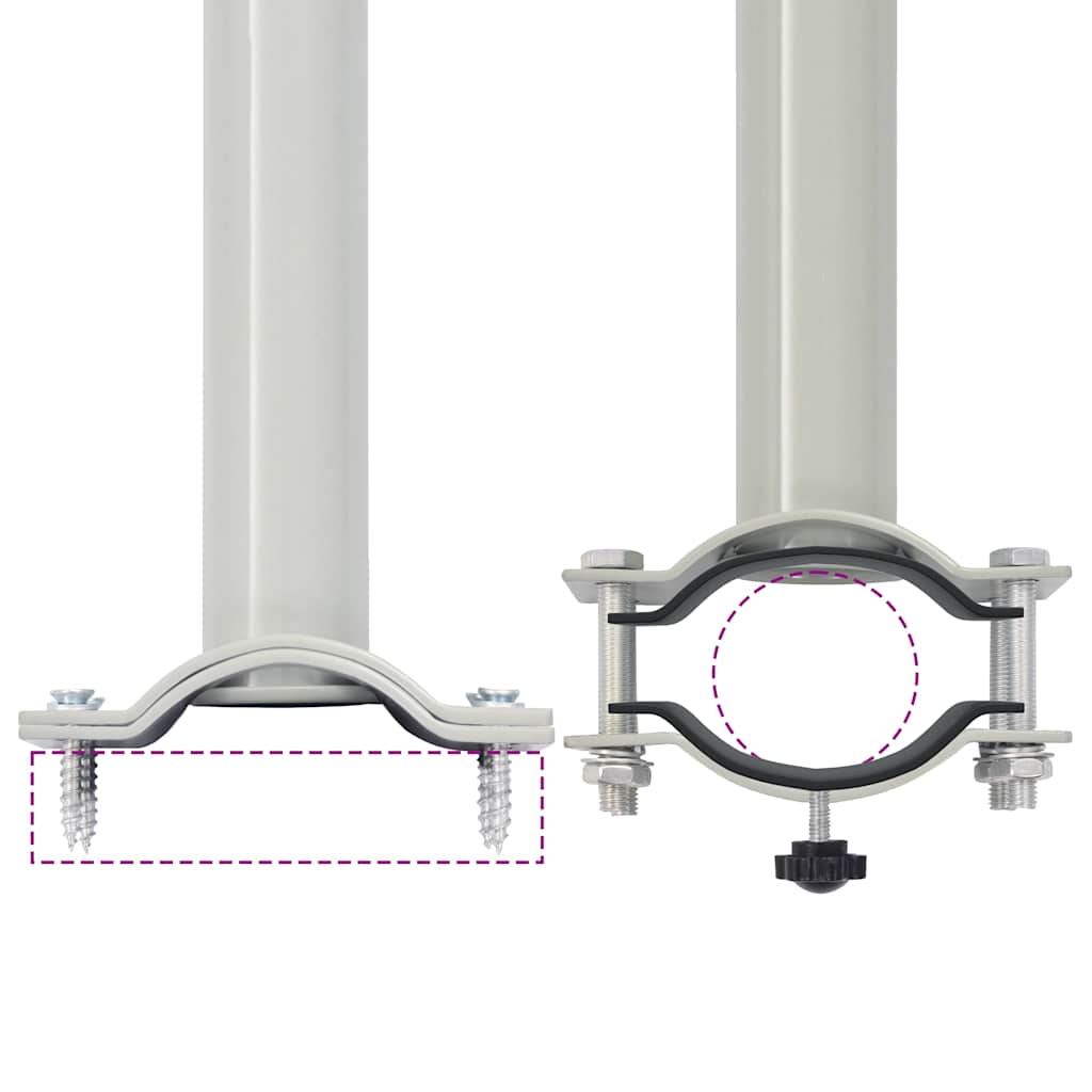 vidaXL Ausziehbare Seitenmarkise 100 x 300 cm Schwarz