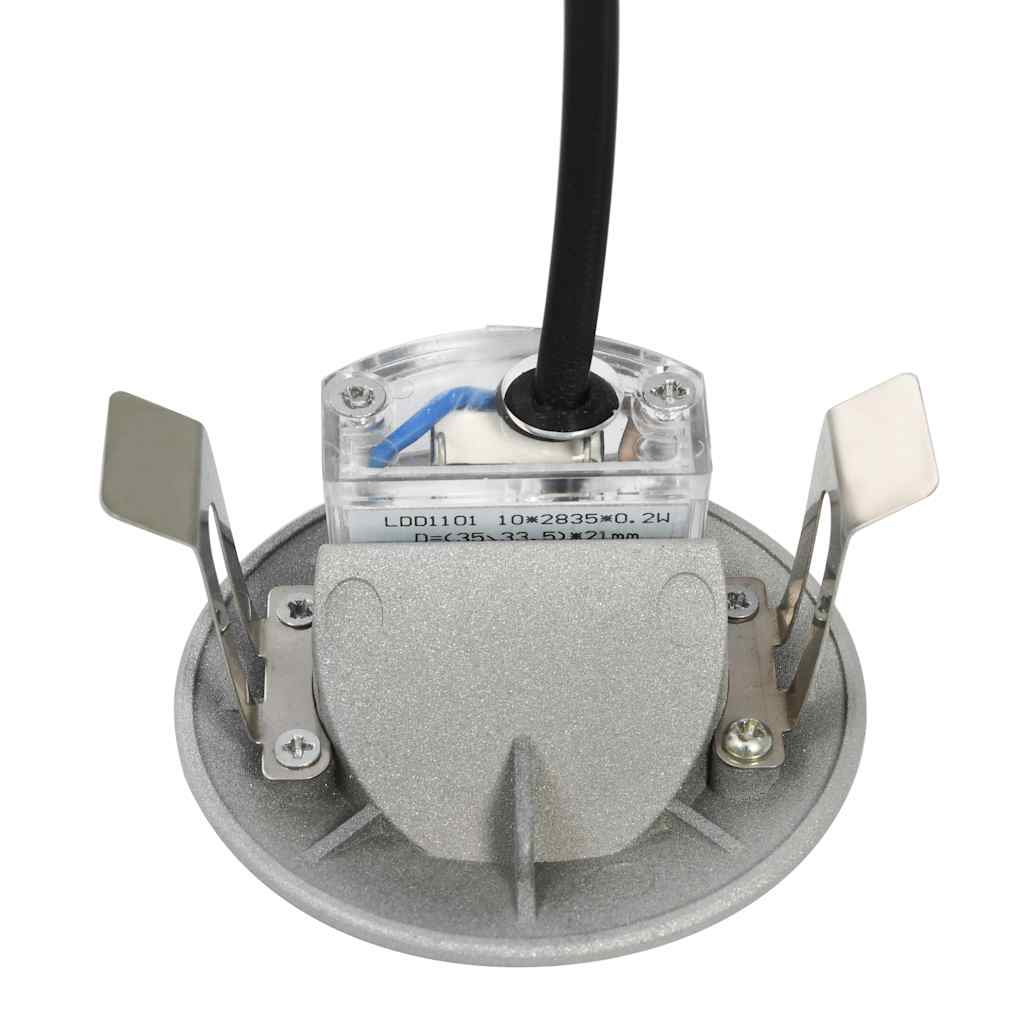 vidaXL Außenwandleuchten 6 Stk. LED 2 W Silbern Rund