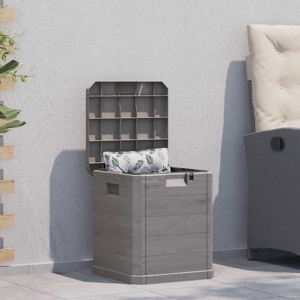 vidaXL Outdoor-Kissenbox Anthrazit 77,5x44,5x53 cm Polypropylen