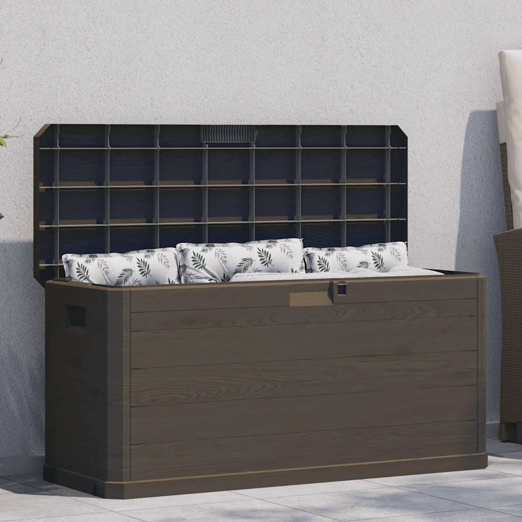 vidaXL Outdoor-Kissenbox Anthrazit 77,5x44,5x53 cm Polypropylen