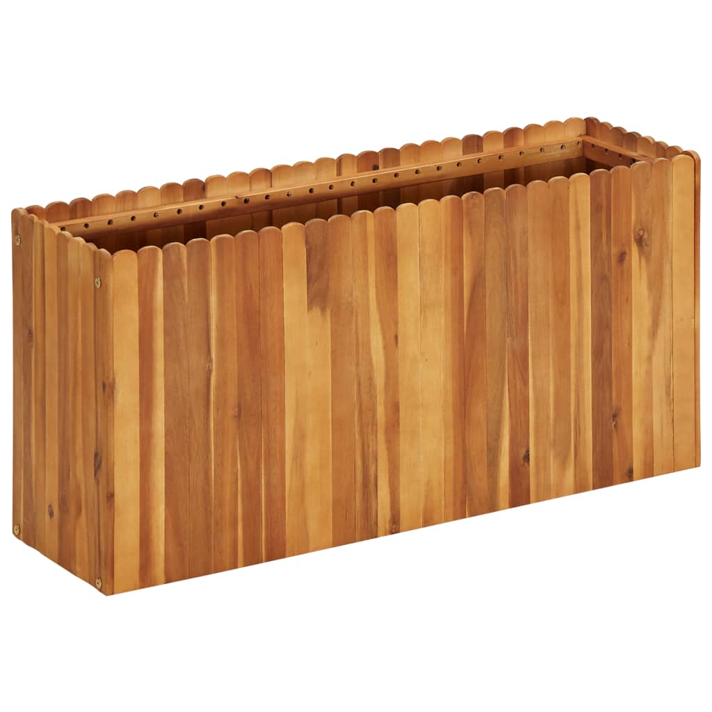 vidaXL Garten-Hochbeet 50 x 30 x 25 cm Massivholz Akazie