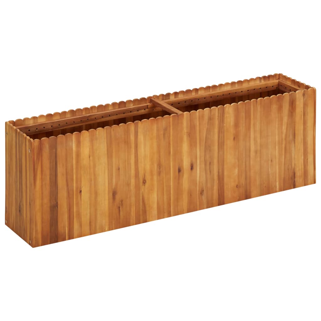 vidaXL Garten-Hochbeet 50 x 30 x 25 cm Massivholz Akazie