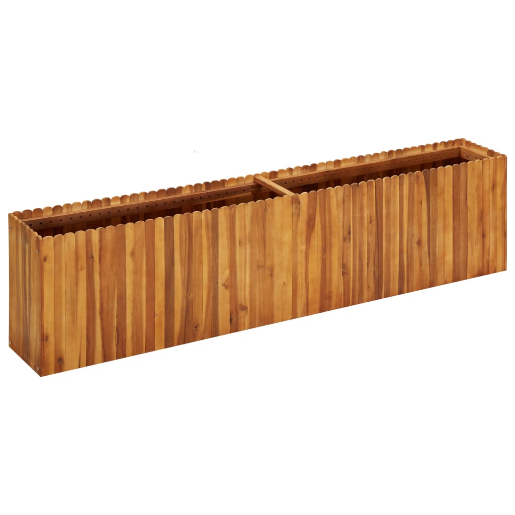 vidaXL Garten-Hochbeet 50 x 30 x 25 cm Massivholz Akazie