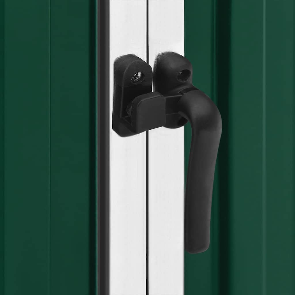 vidaXL Gerätehaus Grün 195x198x159 cm Verzinkter Stahl