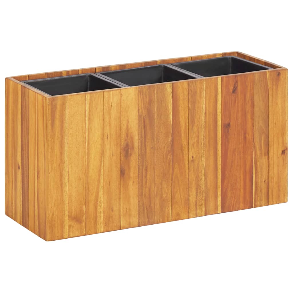 vidaXL Garten-Hochbeet 24,5x24,5x25 cm Massivholz Akazie