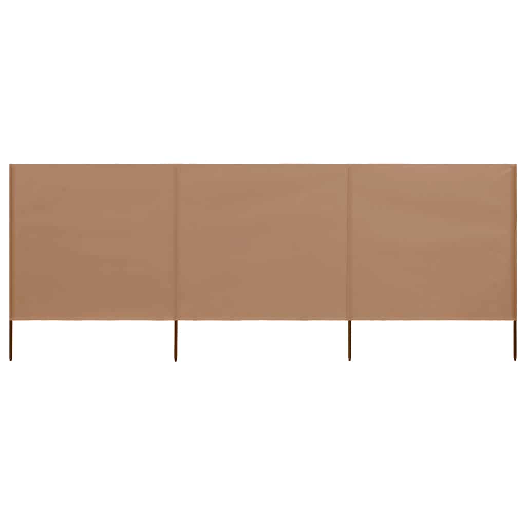 vidaXL 3-teiliges Windschutzgewebe 400 x 120 cm Weiß