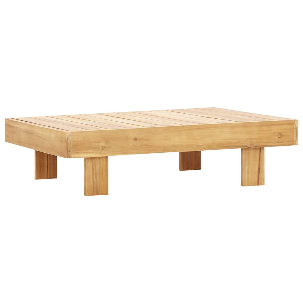 vidaXL 2-tlg. Garten-Lounge-Set mit Cremeweißen Kissen Akazienholz