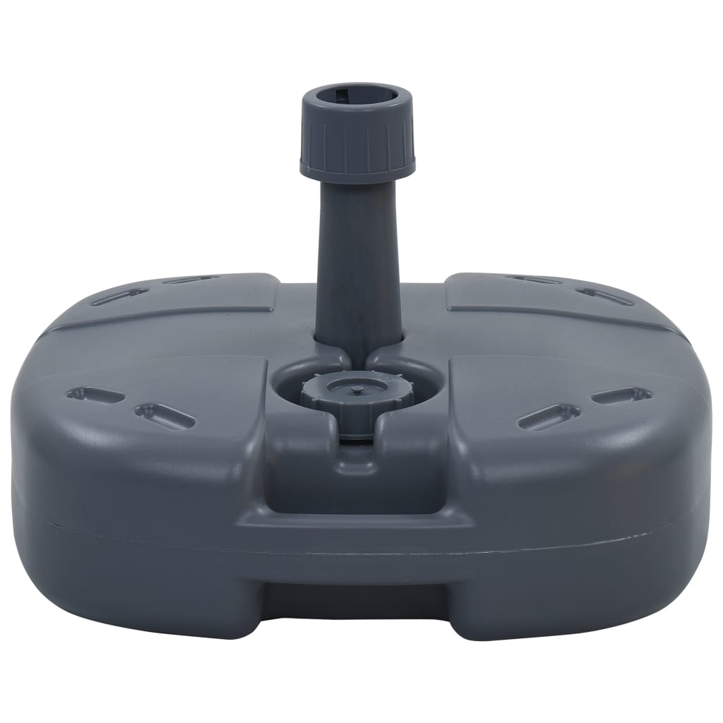 vidaXL Tragbarer Sonnenschirmständer Grau Sand/Wasser