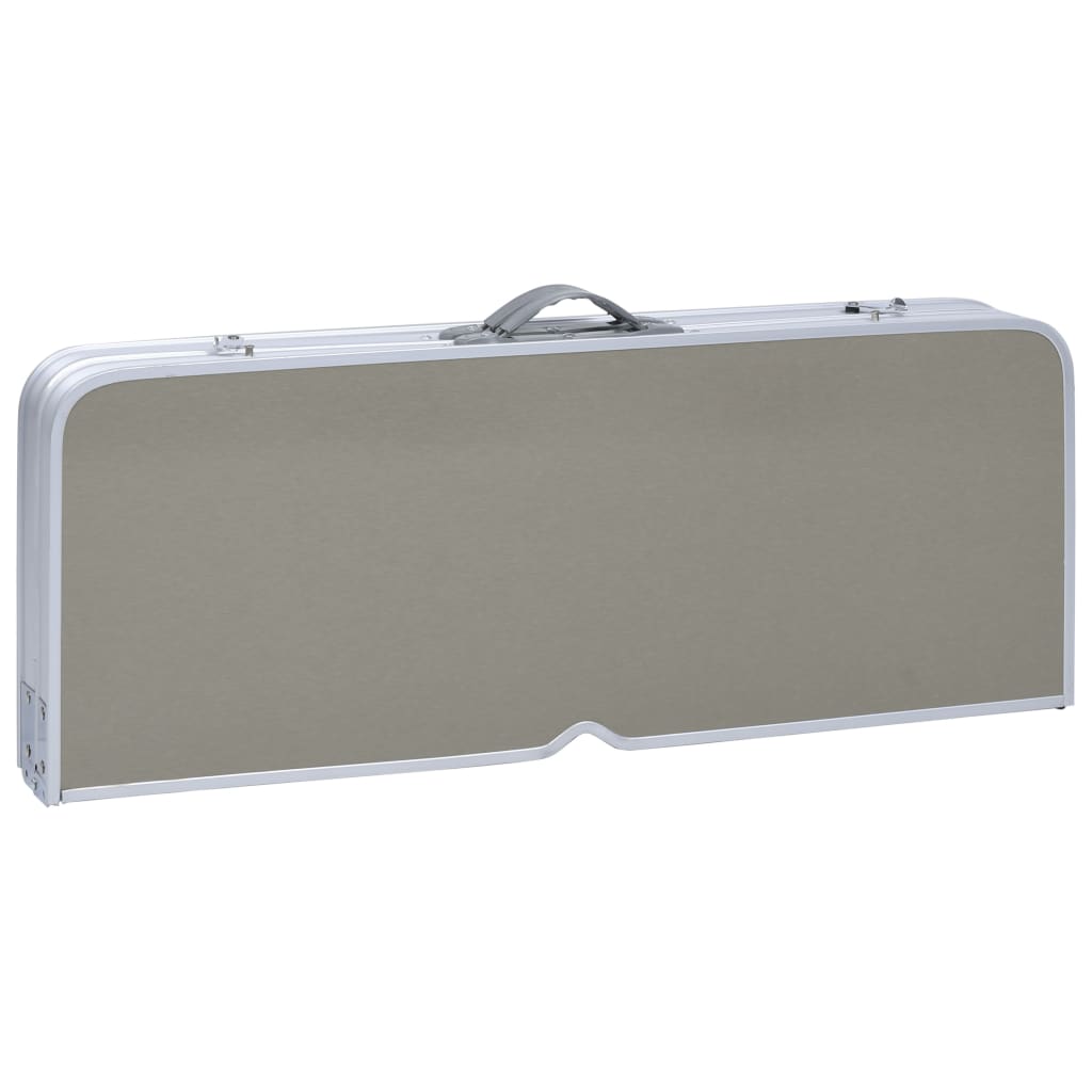 vidaXL Klappbarer Campingtisch mit 4 Sitzen Stahl Aluminium