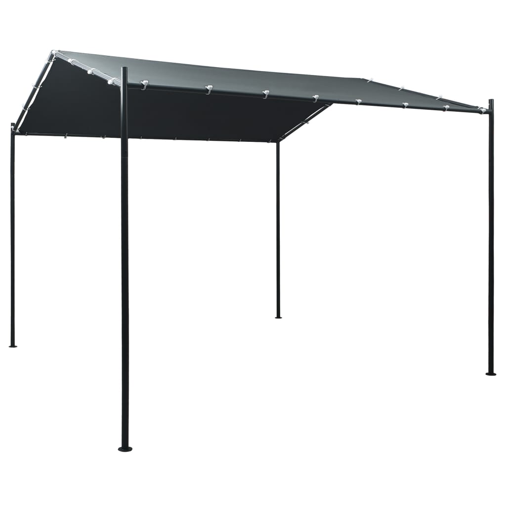 Gartenpavillon 400x400x260 cm Weiß 180 g/m²
