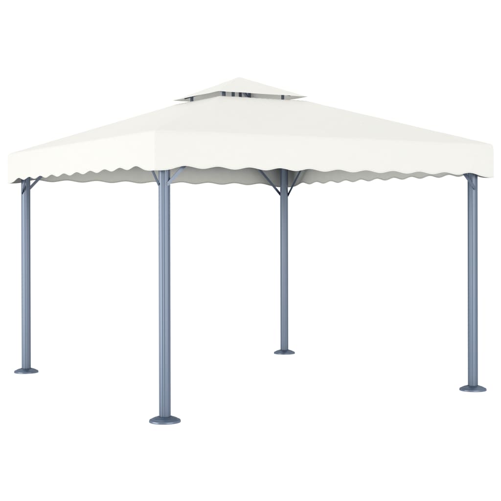 Pavillon Taupe 3x3 m Aluminium und Stahl