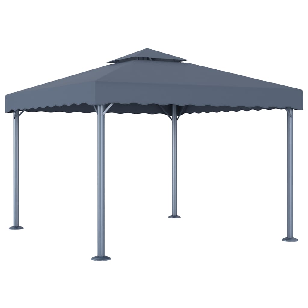 Pavillon Taupe 3x3 m Aluminium und Stahl