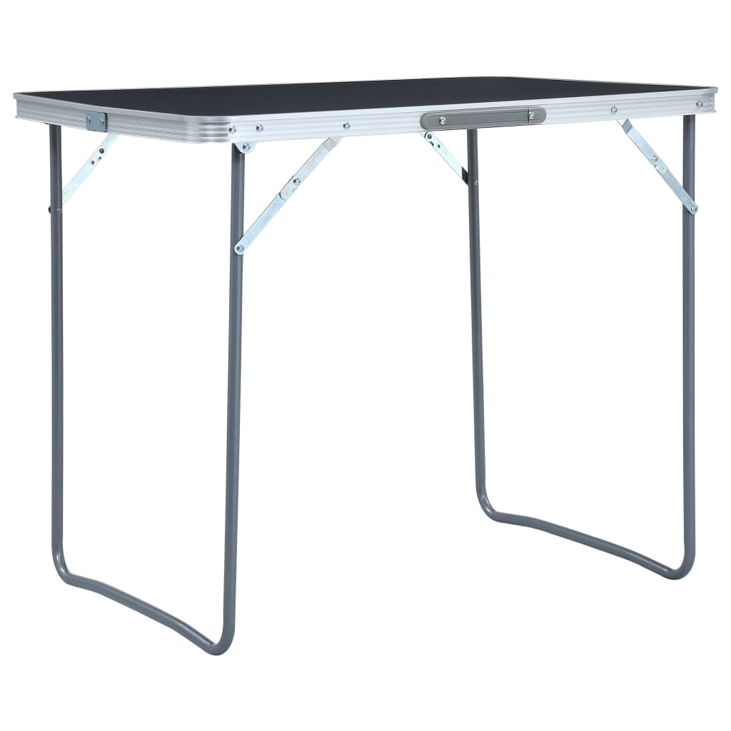 vidaXL Klappbarer Campingtisch mit Metallrahmen 80 x 60 cm