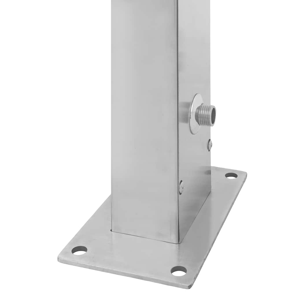 vidaXL Gartendusche Edelstahl Gerade