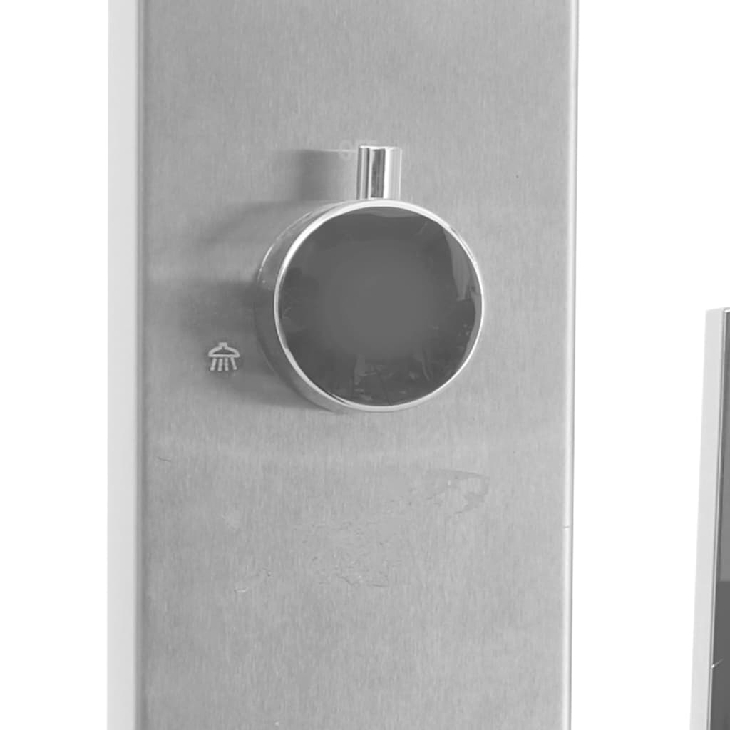 vidaXL Gartendusche Edelstahl Gerade