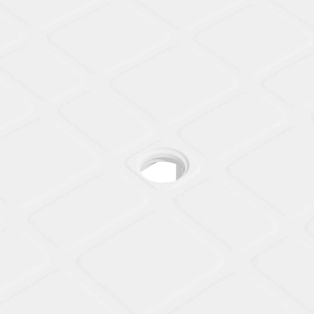 vidaXL Gartentisch Weiß 80x75x72 cm Kunststoff