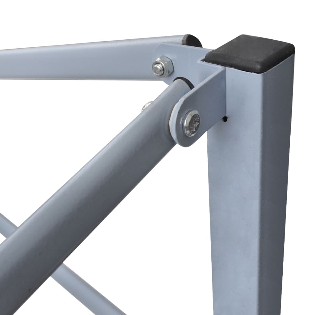 vidaXL Profi-Partyzelt Faltbar mit 4 Seitenwänden 2×2m Stahl Blau