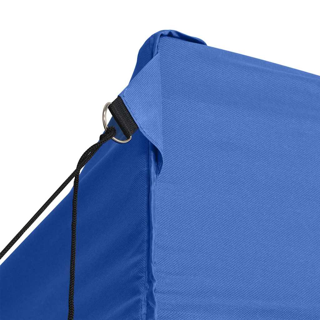 vidaXL Profi-Partyzelt Faltbar mit 3 Seitenwänden 3×4m Stahl Blau
