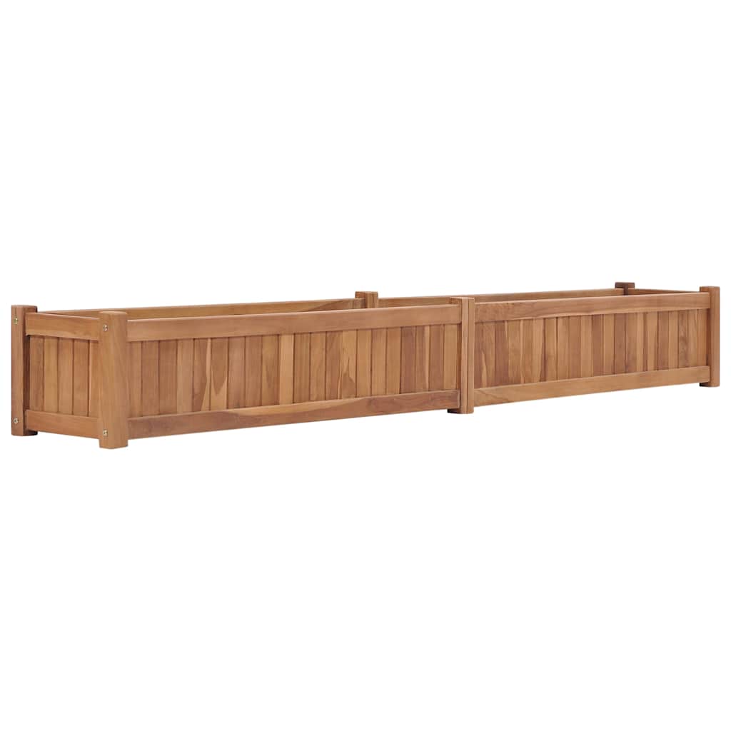 vidaXL Hochbeet 150x30x25 cm Massivholz Teak