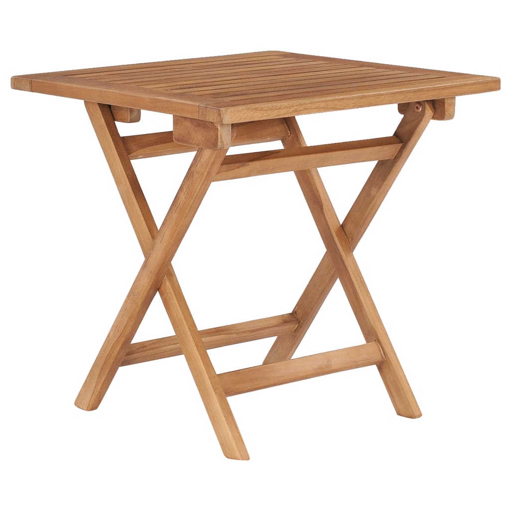 vidaXL Gartentisch Klappbar 45 cm Massivholz Teak