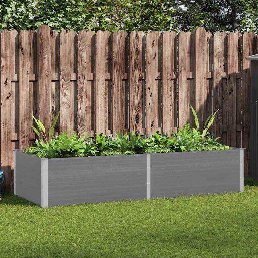vidaXL Garten-Hochbeet WPC 100 x 50 x 54 cm Grau