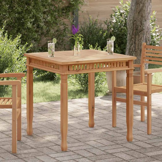 vidaXL Garten-Esstisch 80x80x80 cm Massivholz Teak