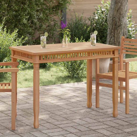 vidaXL Garten-Esstisch 80x80x80 cm Massivholz Teak