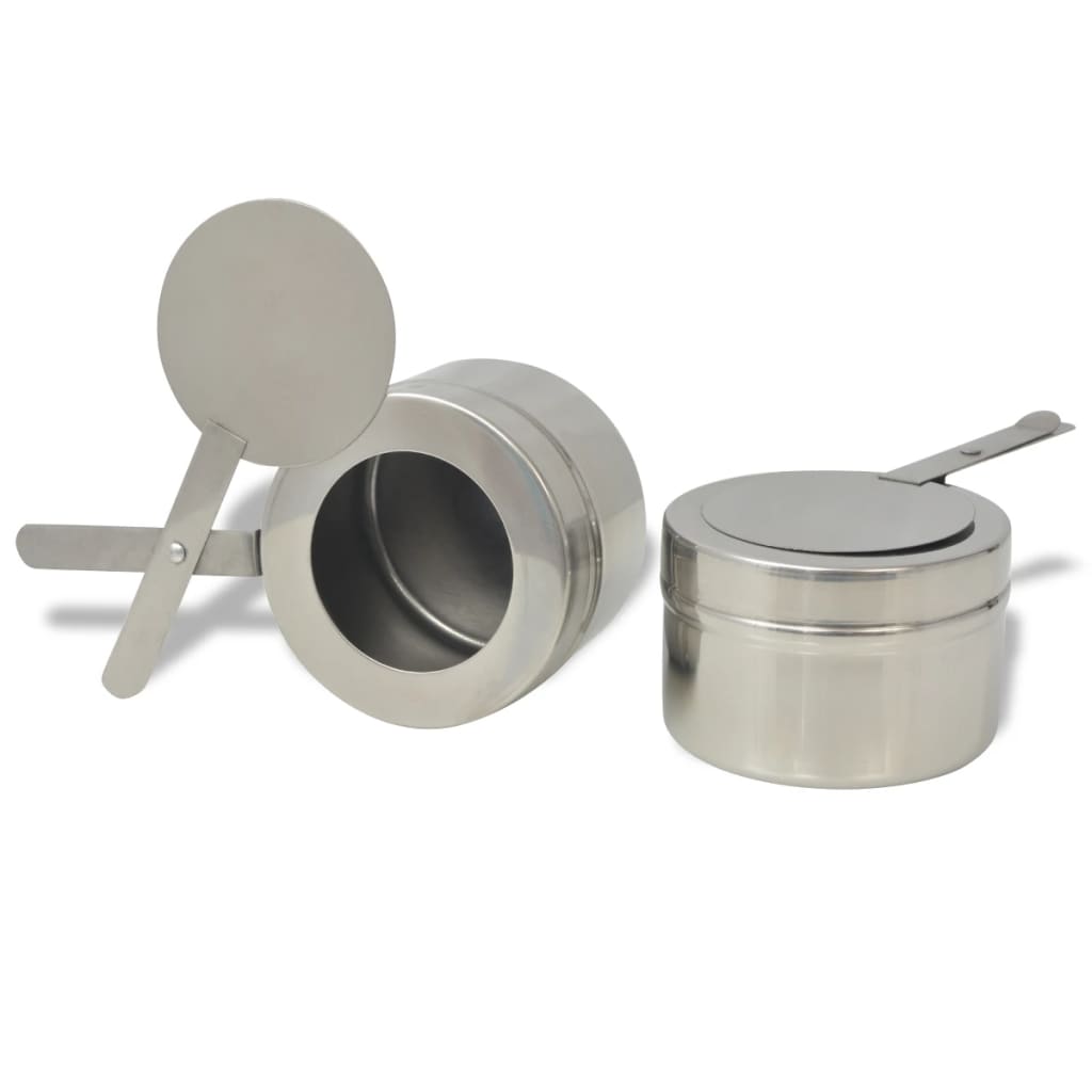 vidaXL Chafing Dish Set 2-tlg. Edelstahl