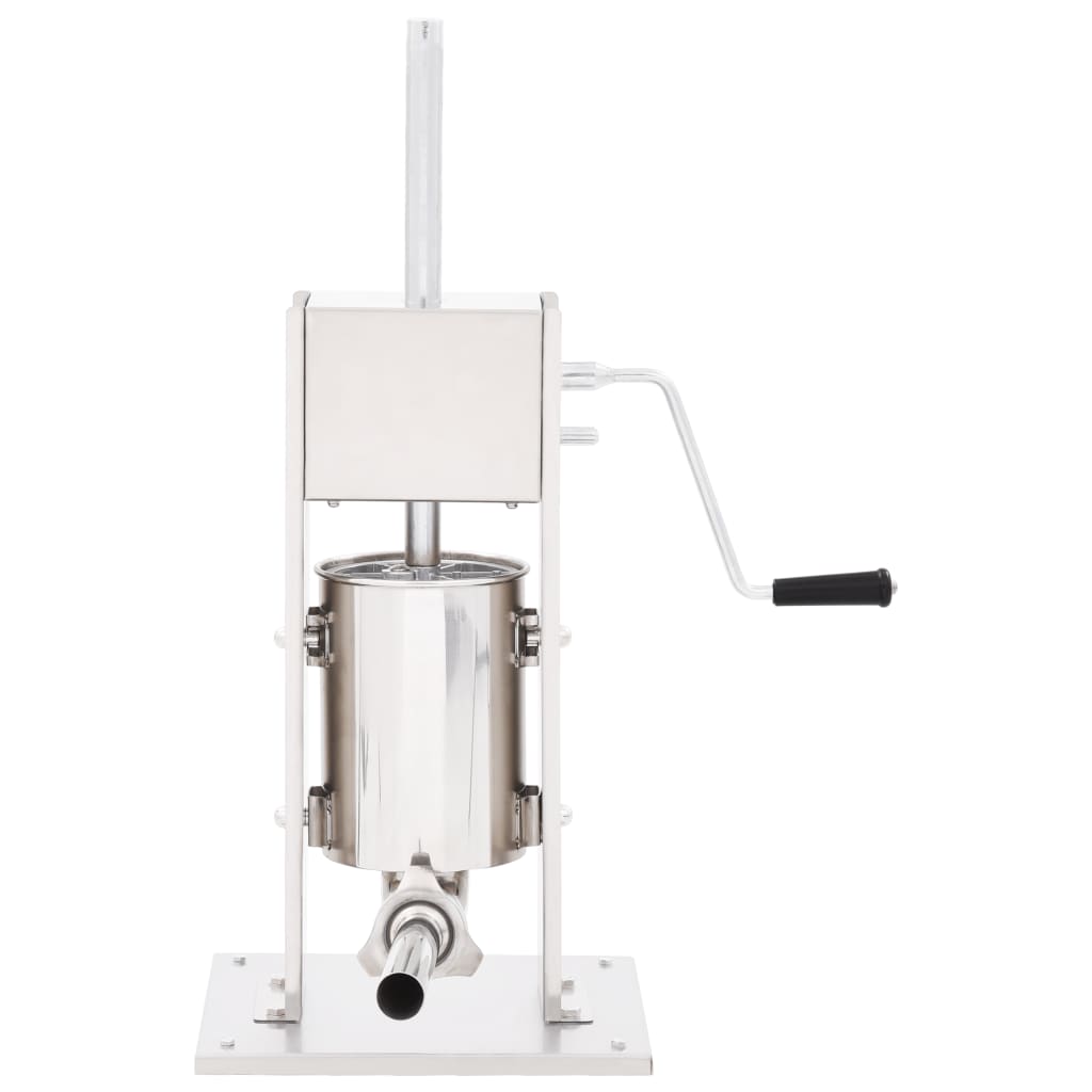 vidaXL Manueller Wurstfüller Silbern 3 L Edelstahl