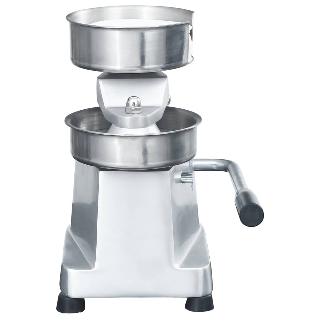 vidaXL Hamburgerpresse mit 500 Trennpapieren Aluminium 10 cm