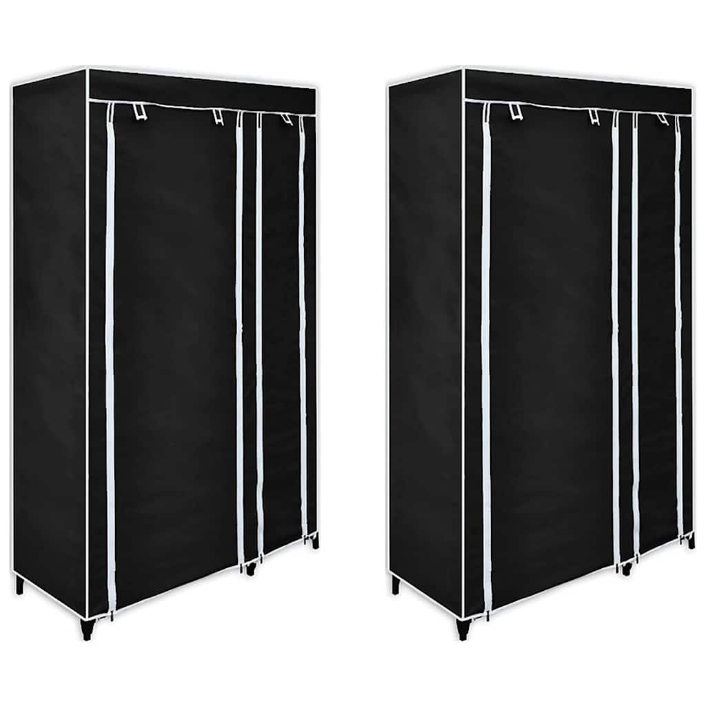 vidaXL Faltschrank Creme 110x45x175 cm Stoff