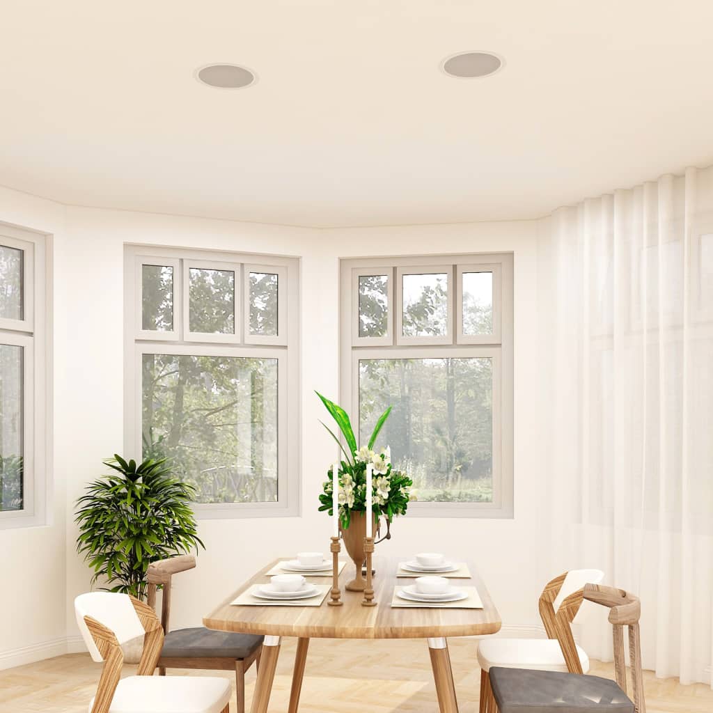 vidaXL Einbaulautsprecher für Decke und Wand 2 Stk. 120 W