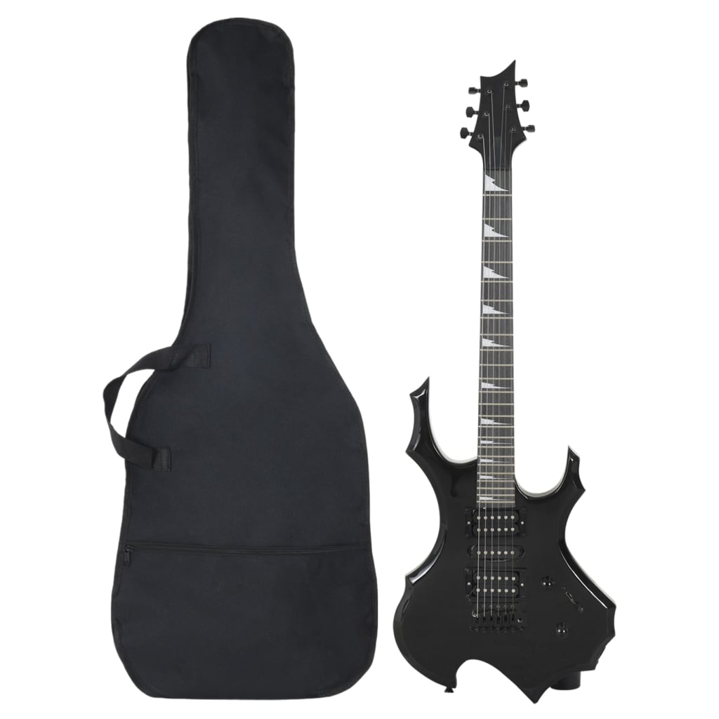 vidaXL E-Gitarre für Anfänger mit Tasche Braun und Schwarz 4/4 39"