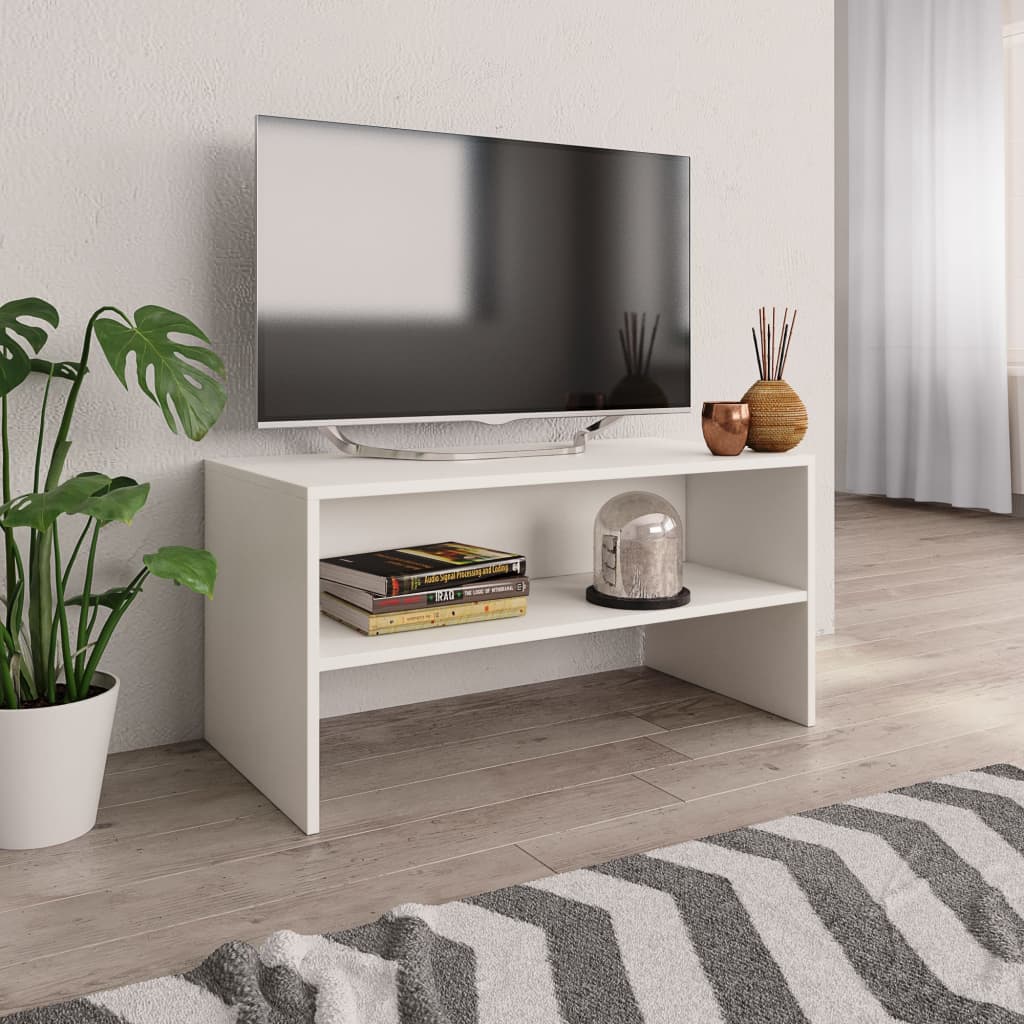vidaXL TV-Schrank Weiß 80x40x40cm Holzwerkstoff