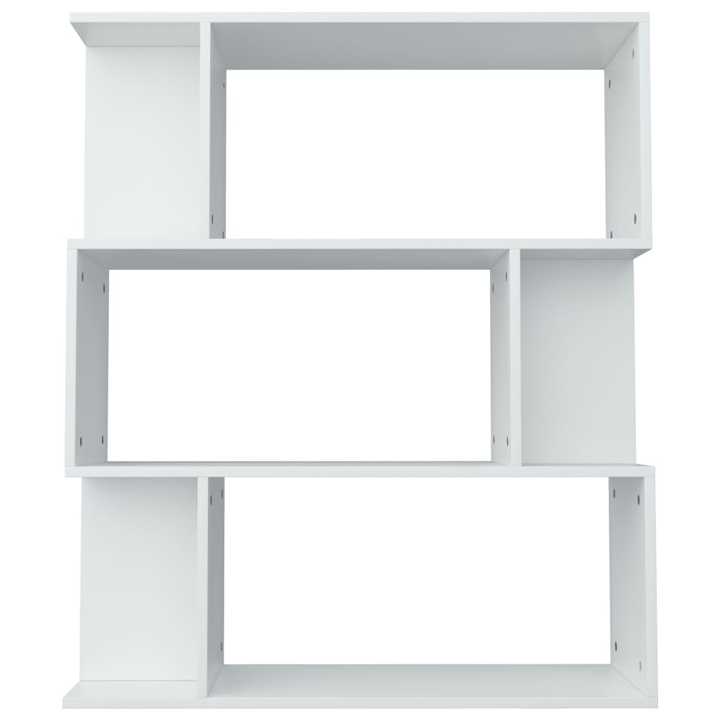 vidaXL Bücherregal/Raumteiler Weiß 80x24x96 cm Holzwerkstoff