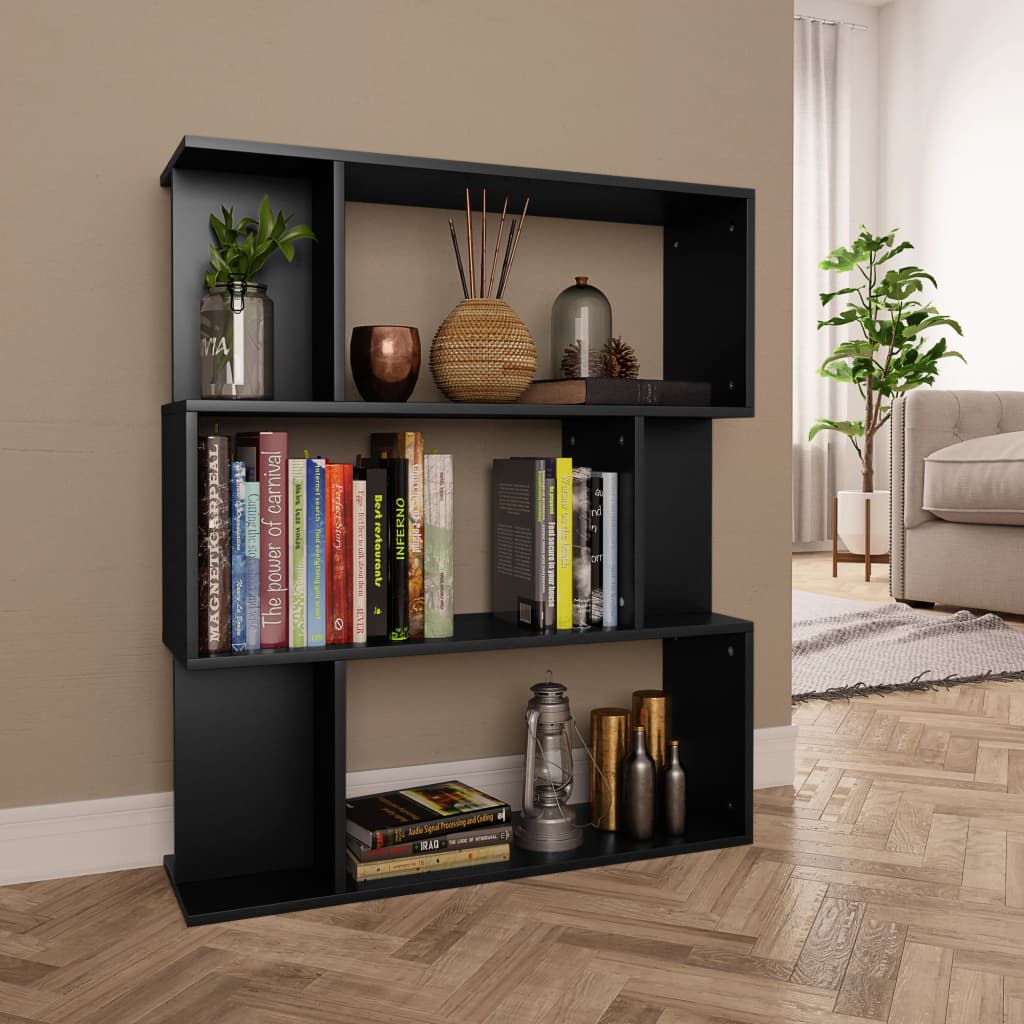 vidaXL Bücherregal/Raumteiler Weiß 80x24x96 cm Holzwerkstoff