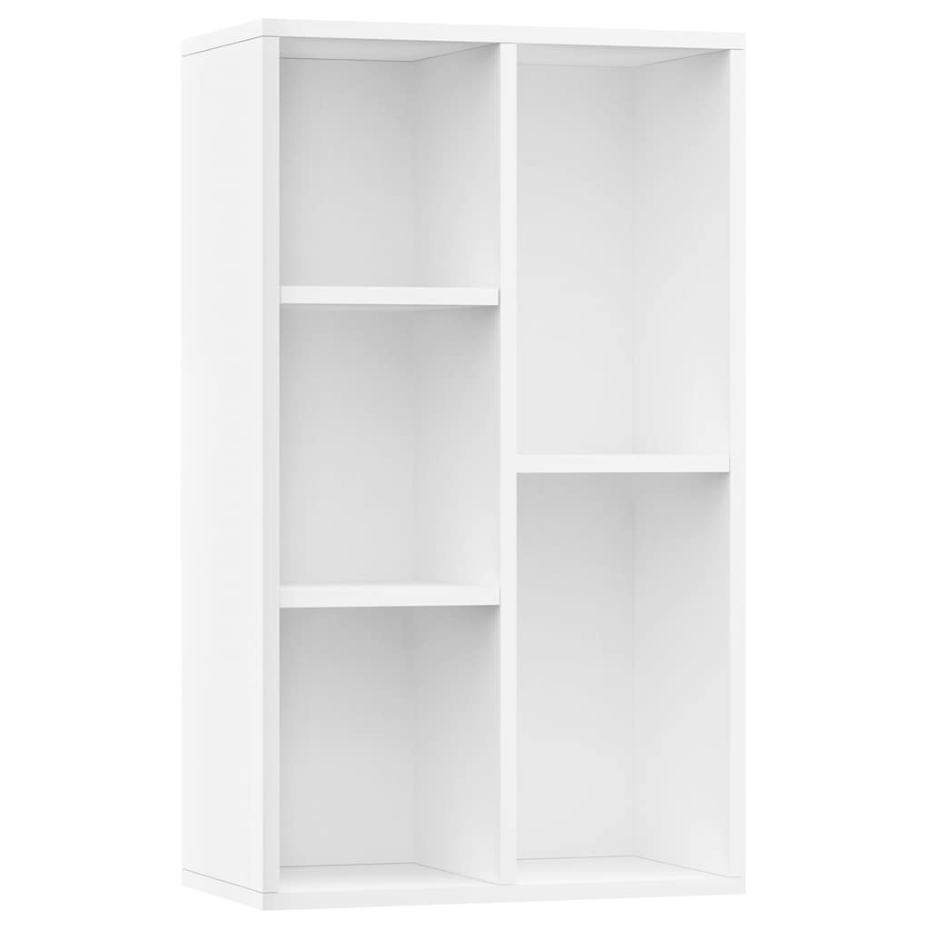 vidaXL Bücherregal/Sideboard Weiß 50x25x80 cm Holzwerkstoff