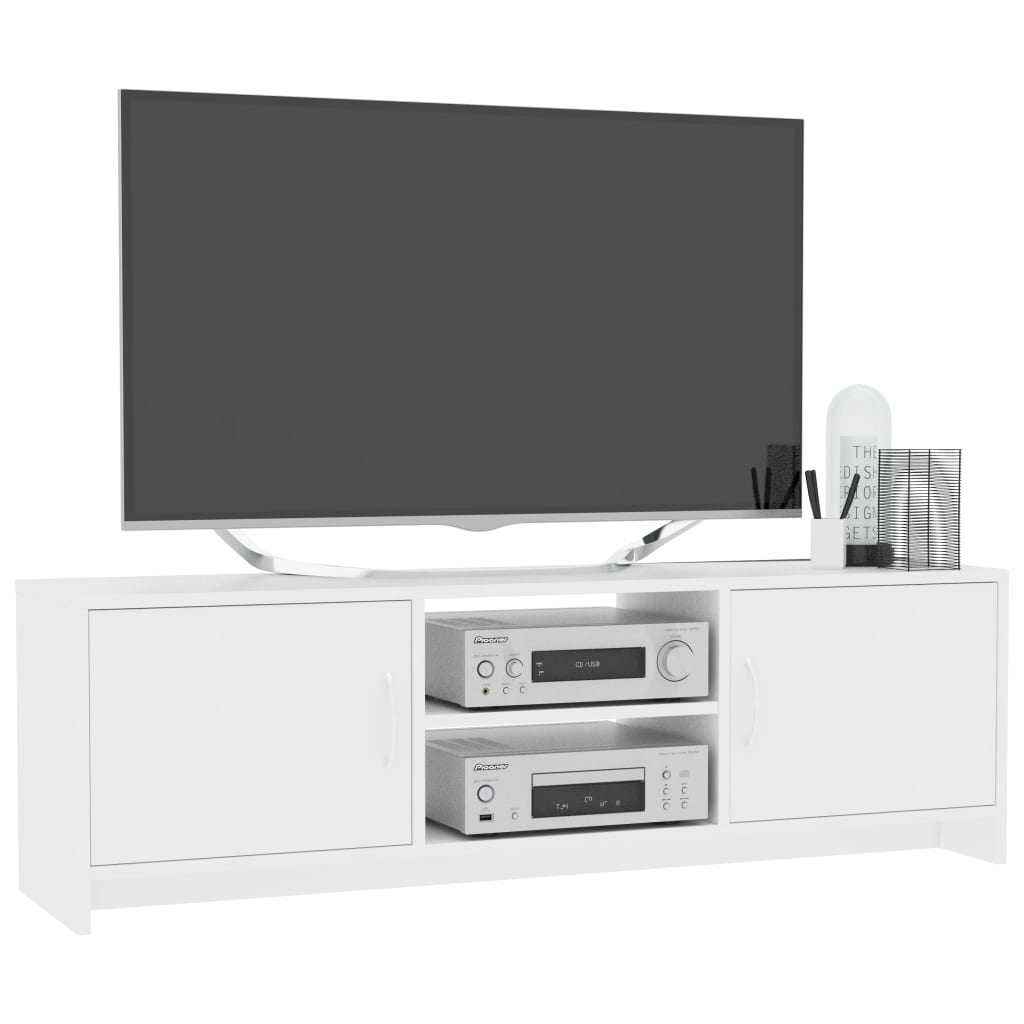 vidaXL TV-Schrank Weiß 120x30x37,5 cm Holzwerkstoff