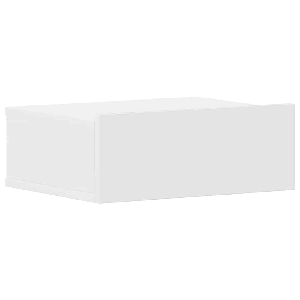 vidaXL Hängender Nachttisch Weiß 40x30x15 cm Holzwerkstoff