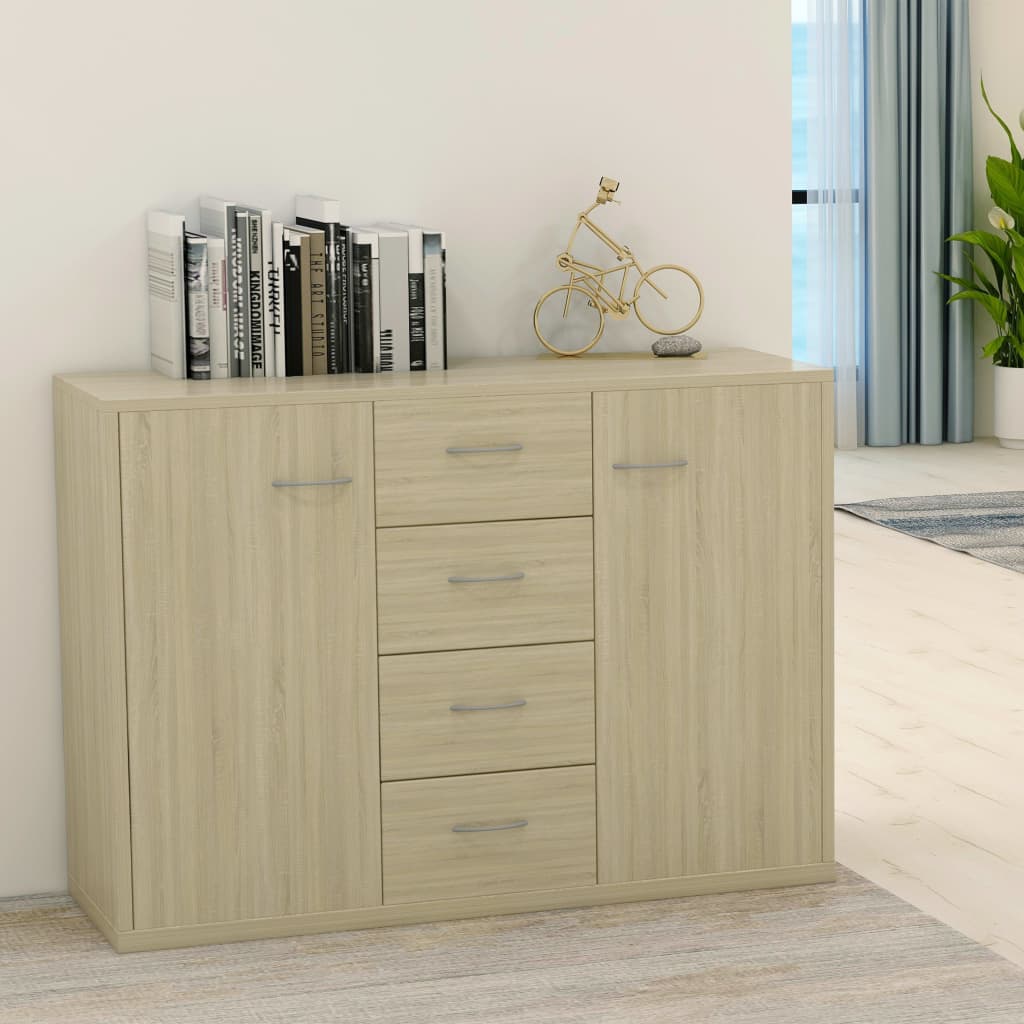 vidaXL Sideboard Weiß 88x30x65 cm Holzwerkstoff