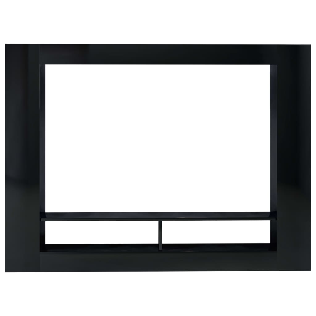 vidaXL TV-Schrank Hochglanz-Schwarz 152x22x113 cm Holzwerkstoff