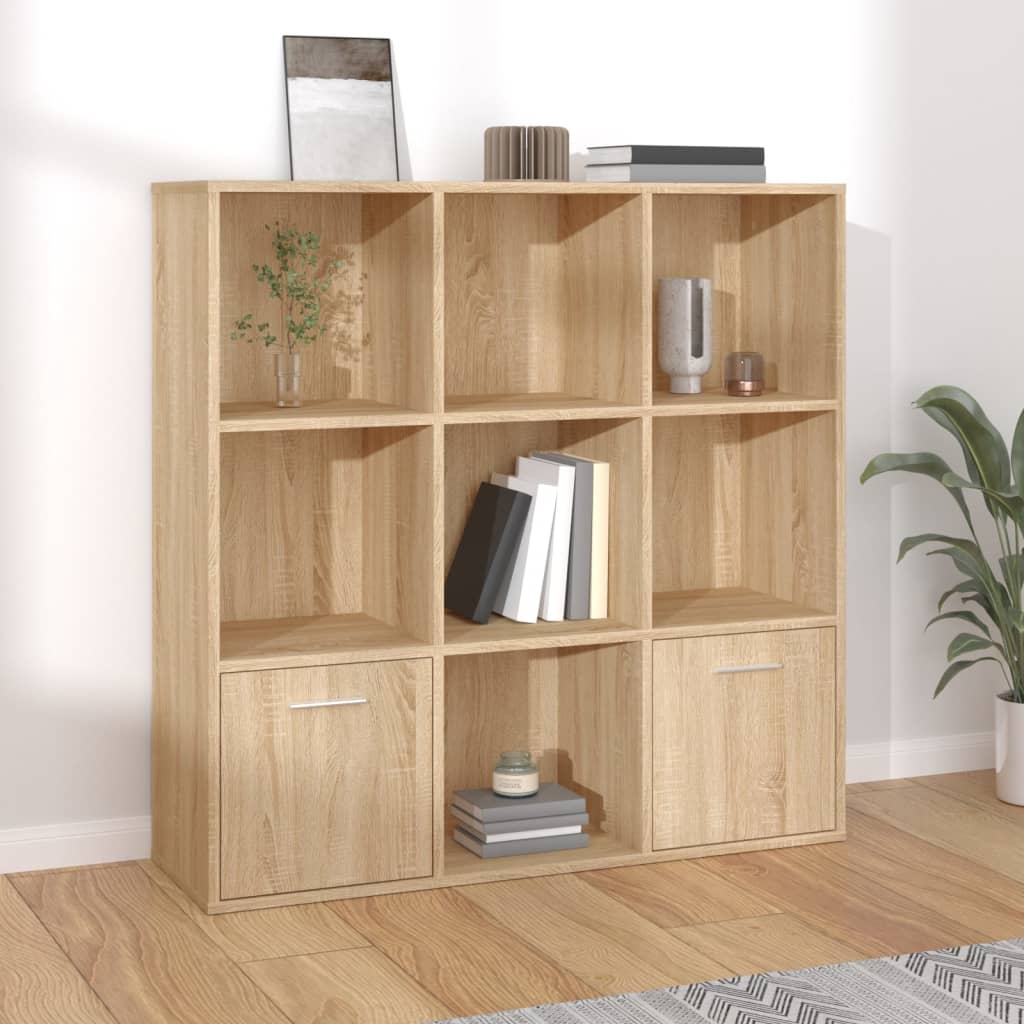 vidaXL Bücherregal Weiß 98x30x98 cm Holzwerkstoff