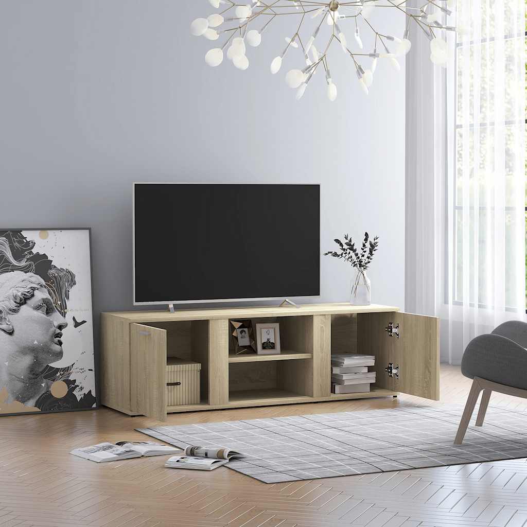 vidaXL TV-Schrank Weiß 120x34x37 cm Holzwerkstoff