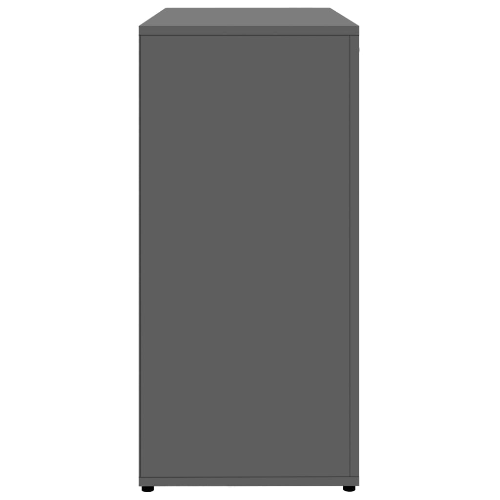 vidaXL Sideboard Grau 80x36x75 cm Holzwerkstoff