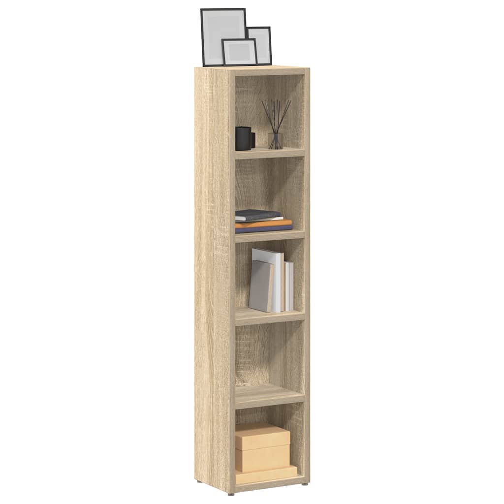 CD-Regale 2 Stk. Weiß 21x16x93,5 cm Holzwerkstoff