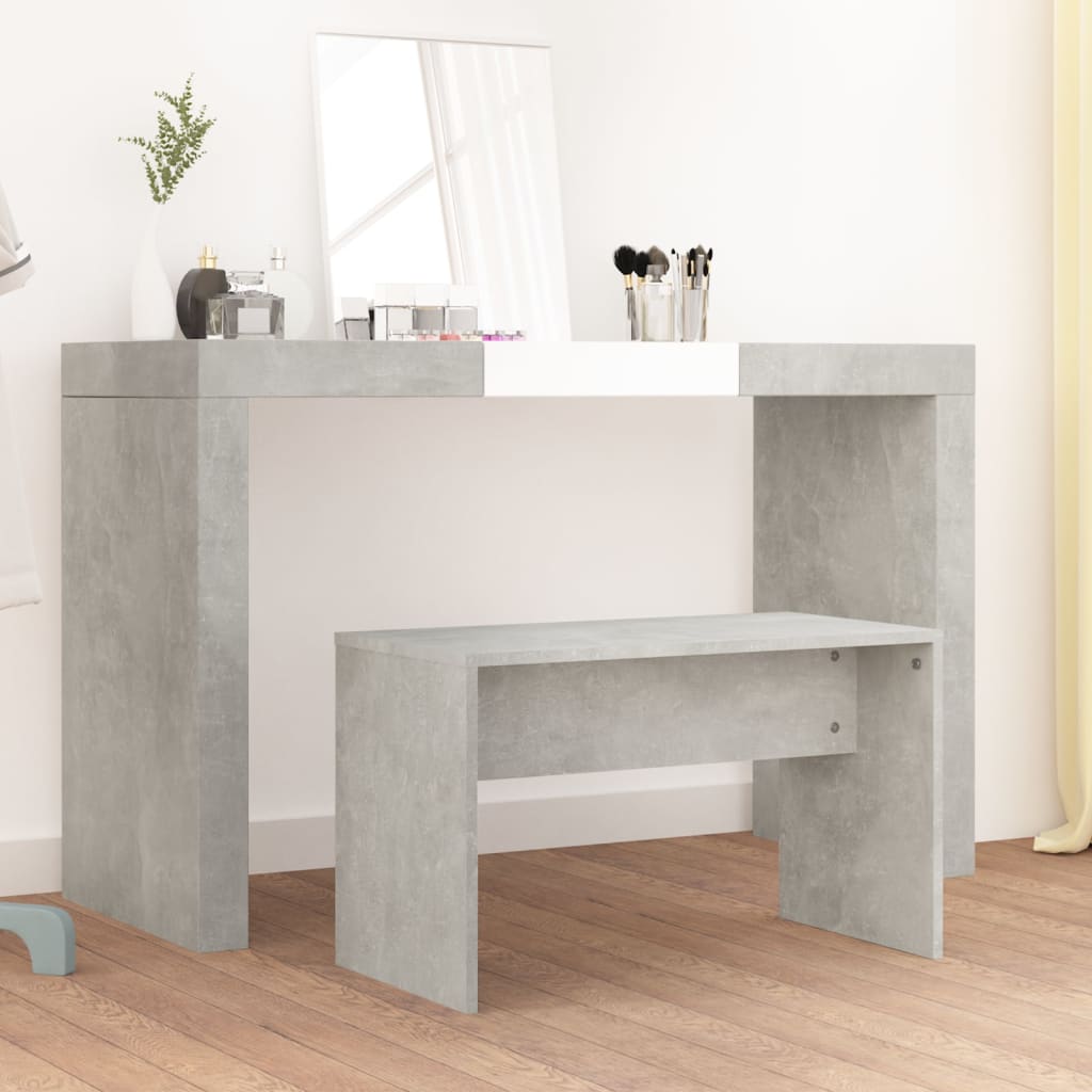 Schminkhocker Weiß 70x35x45 cm Holzwerkstoff