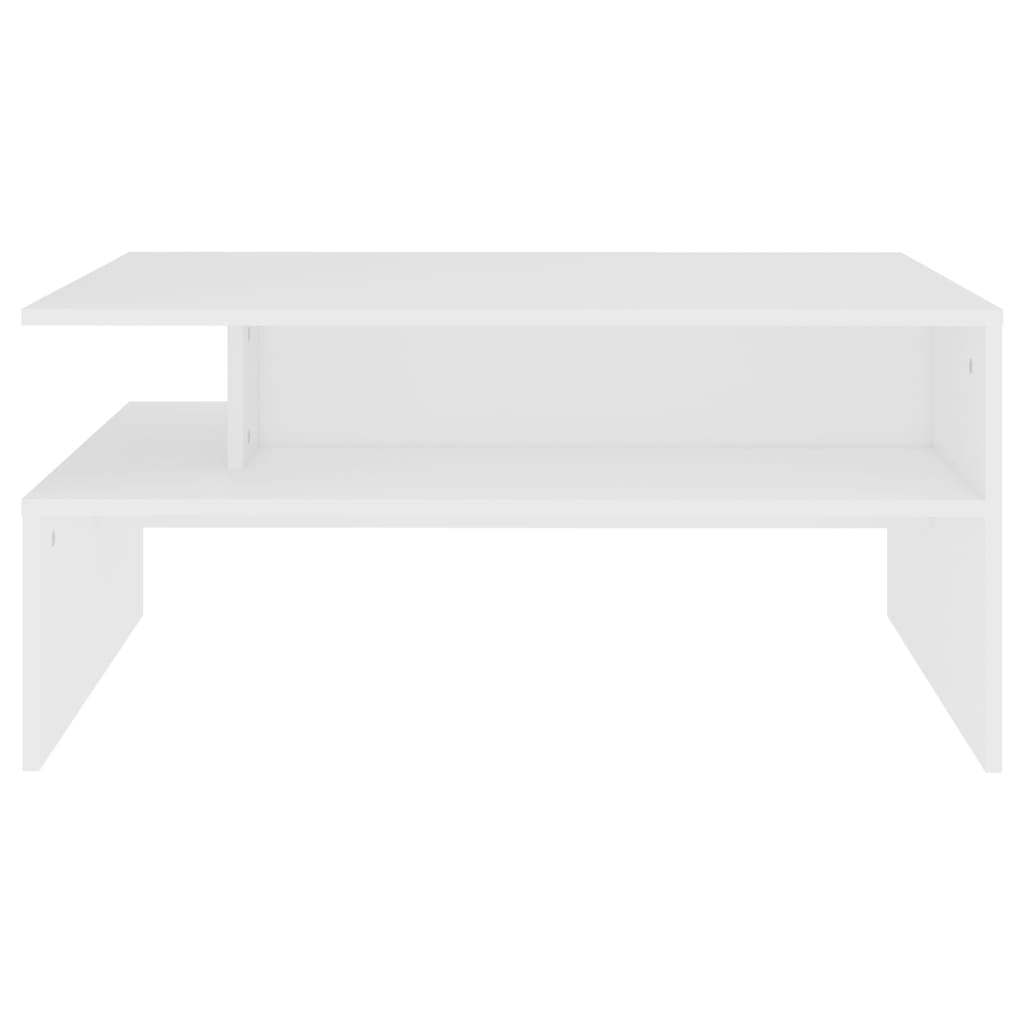 Couchtisch Weiß 90x60x42,5 cm Holzwerkstoff