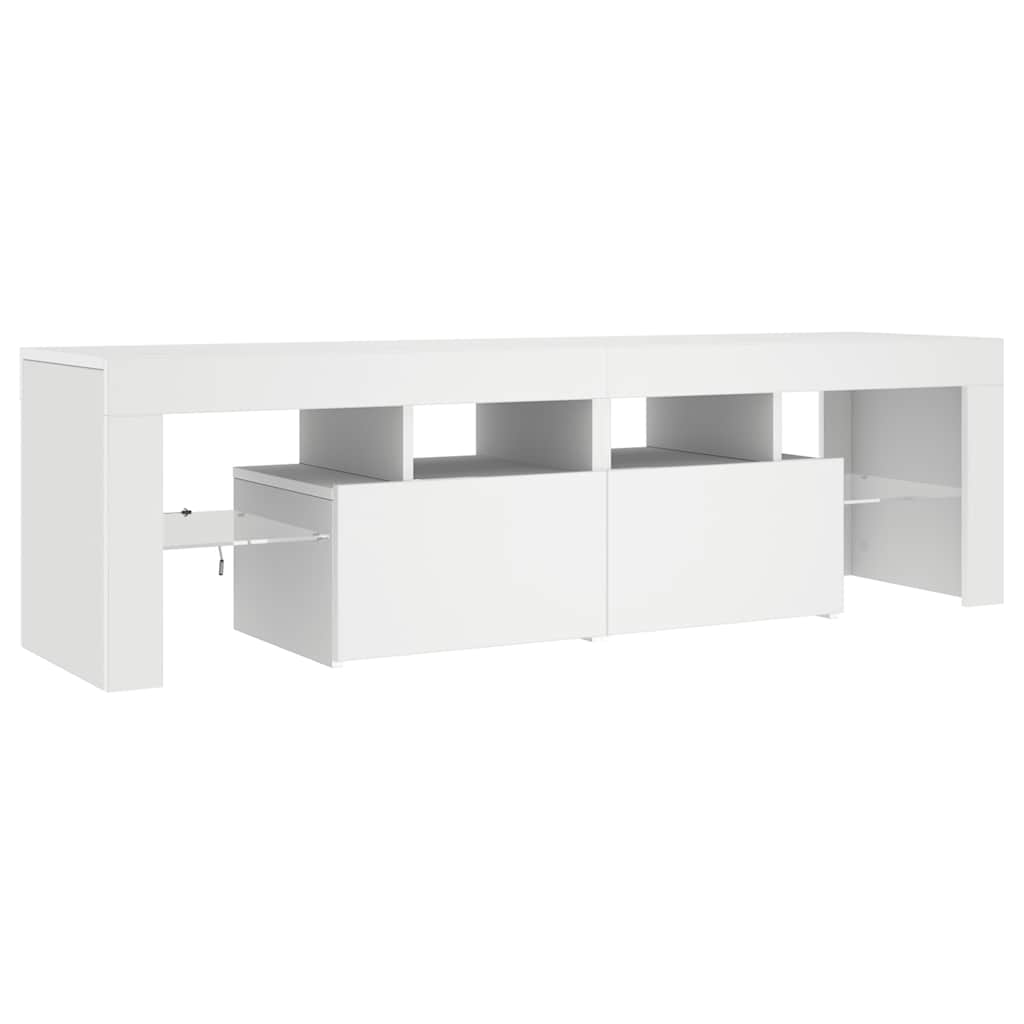 TV-Schrank mit LED-Beleuchtung Weiß 140x36,5x40 cm